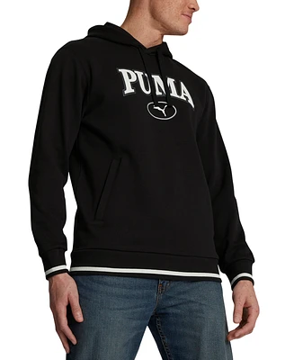 Puma Men's Squad Brushed Fleece Logo Hoodie