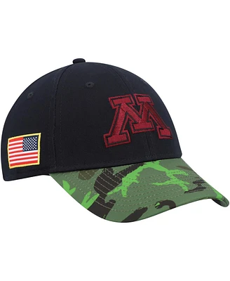 Men's Nike Black, Camo Minnesota Golden Gophers Veterans Day 2Tone Legacy91 Adjustable Hat