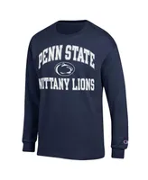 Men's Champion Navy Penn State Nittany Lions High Motor Long Sleeve T-shirt