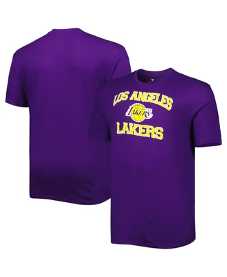 Men's Purple Los Angeles Lakers Big and Tall Heart & Soul T-shirt
