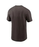 Men's Nike Brown Cleveland Browns Yard Line Fashion Asbury T-shirt