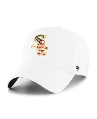 Men's '47 Brand White Chicago White Sox Homeland Clean Up Adjustable Hat