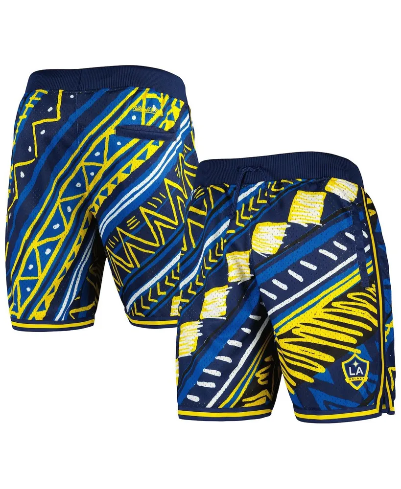 Men's Mitchell & Ness Navy La Galaxy Tribal Fashion Shorts