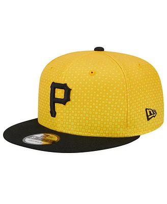Men's New Era Gold, Black Pittsburgh Pirates 2023 City Connect 9FIFTY Snapback Adjustable Hat
