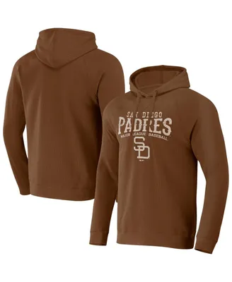 Men's Darius Rucker Collection by Fanatics Brown San Diego Padres Waffle-Knit Pullover Hoodie