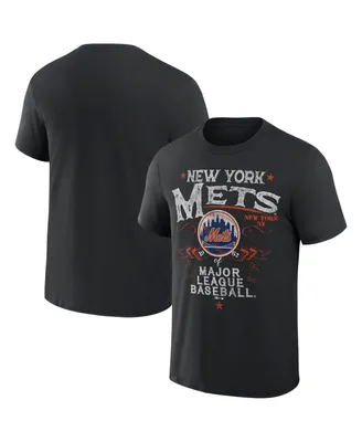 Men's Darius Rucker Collection by Fanatics Black New York Mets Beach Splatter T-shirt