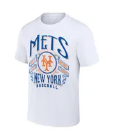 Men's Darius Rucker Collection by Fanatics White New York Mets Distressed Rock T-shirt