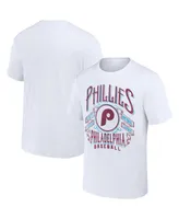 Men's Darius Rucker Collection by Fanatics White Philadelphia Phillies Distressed Rock T-shirt