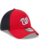 Men's New Era Red Washington Nationals Team Neo 39THIRTY Flex Hat