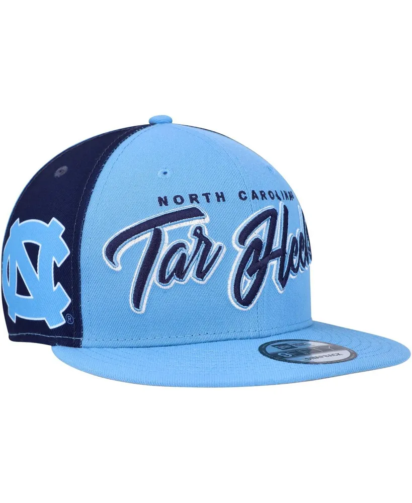 Men's Mitchell & Ness Carolina Blue/White North Carolina Tar Heels  Paintbrush Snapback Hat