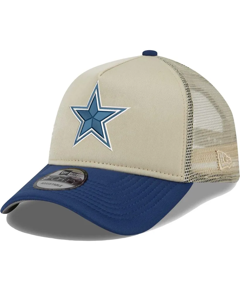 Dallas Cowboys New Era Script A-Frame 9FORTY Snapback Hat - Black