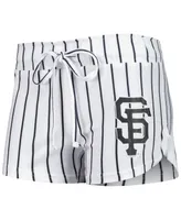 Women's Concepts Sport White San Francisco Giants Reel Pinstripe Tank Top and Shorts Sleep Set