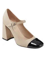 Marc Fisher Women's Charine Square Toe Block Heel Dress Pumps