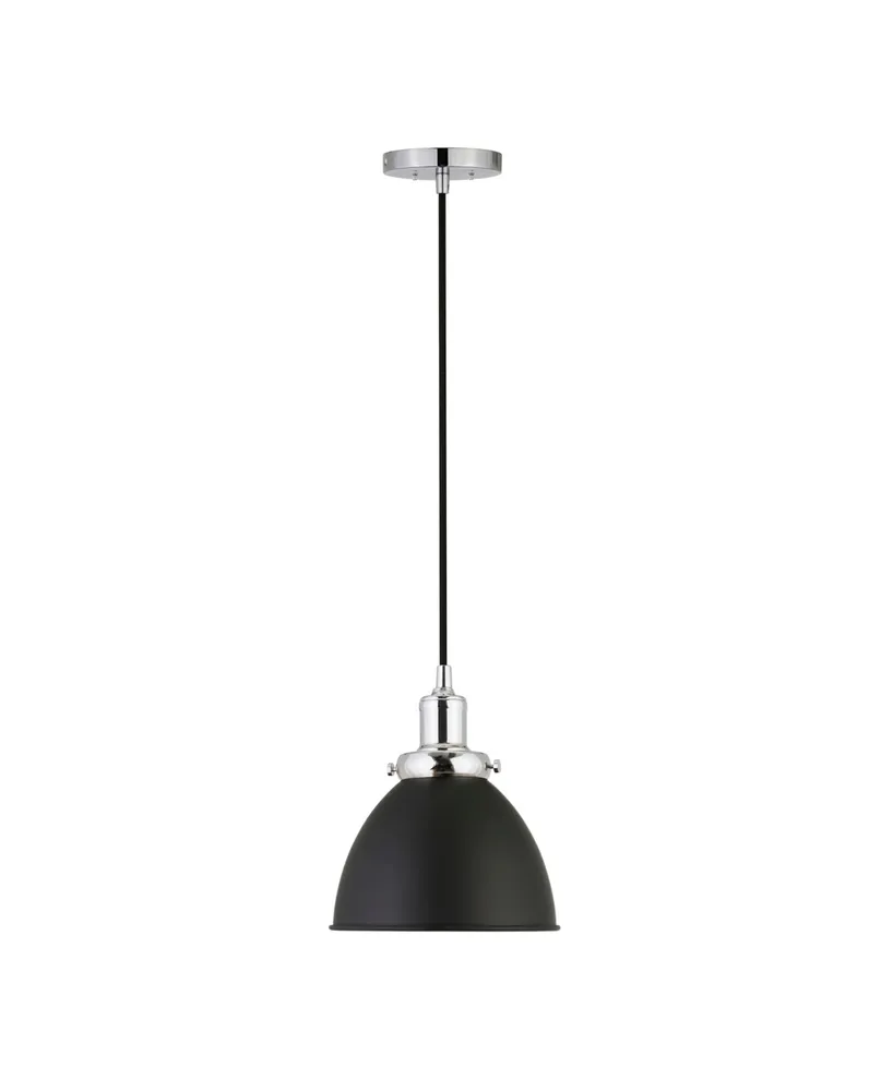 Hudson & Canal Madison 8" Metal Shade Wide Pendant