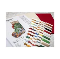 LetiStitch Counted Cross Stitch Kit Cozy Christmas Stocking L8010 - Assorted Pre