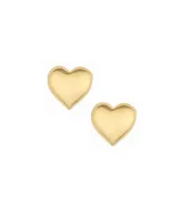 Ettika 18K Gold Plated Heart Stud Earrings