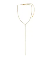 Ettika Sparkling Strip 18K Gold Plated Lariat Necklace
