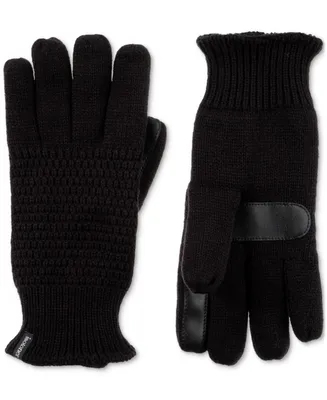 Isotoner Signature Women's Water-Repellent Textured Knit Gloves