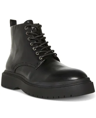 Madden Men Men's Faux Leather Auustn Combat Style Boot