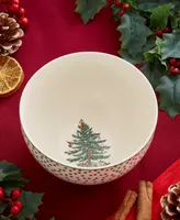 Spode Christmas Tree Polka Dot Rice Bowls, Set of 4