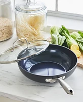 Blue Diamond Hard Anodized Ceramic Nonstick 11" Frying Pan with Lid