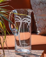 Rolf Glass Palm Tree Pitcher 45oz