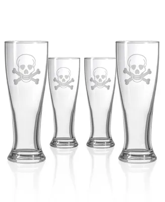 Rolf Glass Skull and Cross Bones Beer Pilsner 16Oz