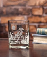 Rolf Glass Heron Double Old Fashioned Glass 13oz