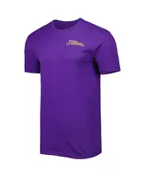 Men's Purple James Madison Dukes Mascot Scenery Premium T-shirt