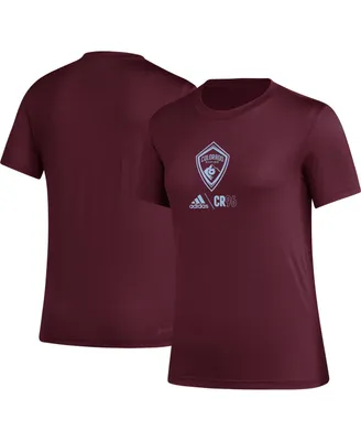 Women's adidas Burgundy Colorado Rapids Aeroready Club Icon T-shirt