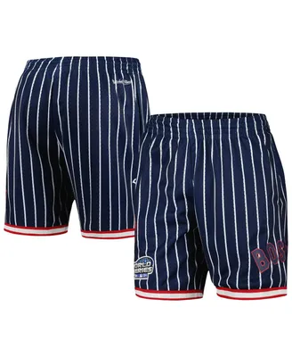 Men's Mitchell & Ness Navy Boston Red Sox Cooperstown Collection 2004 World Series City Mesh Shorts