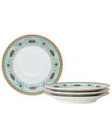 Noritake Serene Garden 4 Piece Saucers Set, 6", Service for 4