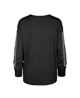 Women's '47 Brand Black Portland Trail Blazers City Edition Soa Long Sleeve T-shirt