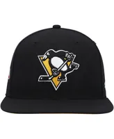 Men's '47 Brand Black Pittsburgh Penguins Sure Shot Captain Snapback Hat