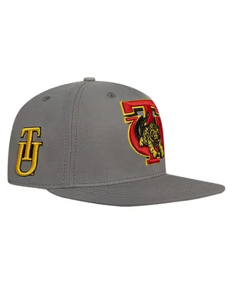 Men's Pro Standard Gray Tuskegee Golden Tigers Evergreen Tu Snapback Hat