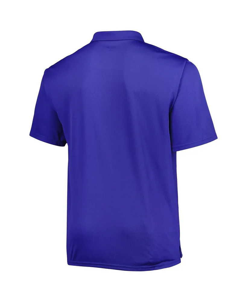 Men's Royal Los Angeles Rams Big and Tall Birdseye Polo Shirt