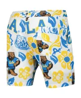 Men's Wes & Willy White Ucla Bruins Vault Tech Swimming Trunks