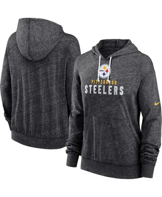 Women's Nike Black Pittsburgh Steelers Gym Vintage-Like Lightweight Hooded Top