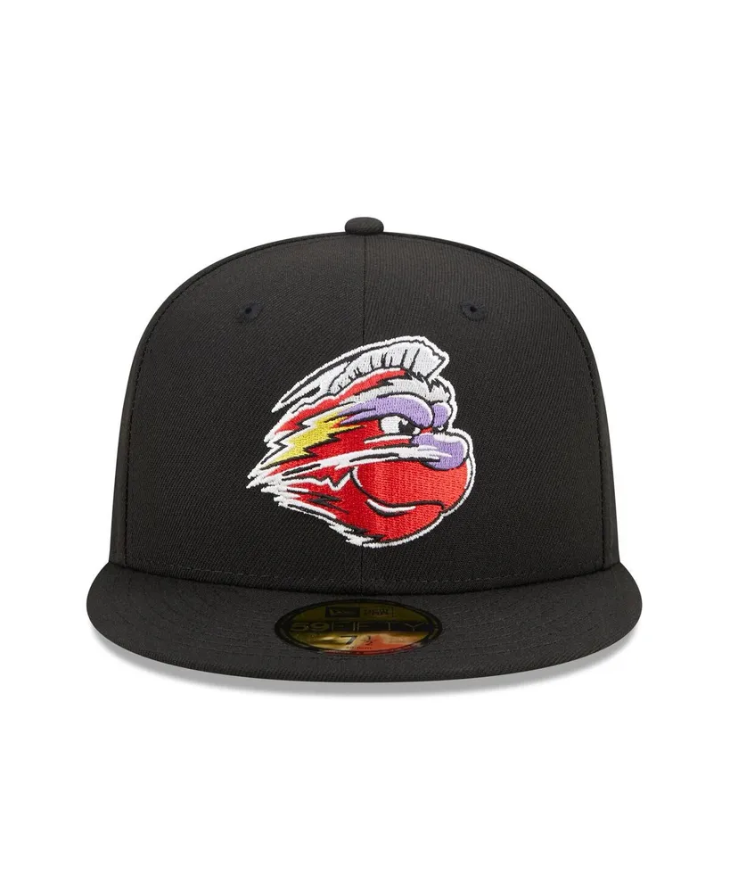 Men's New Era Black Winston-Salem Dash Marvel x Minor League 59FIFTY Fitted Hat