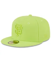 Men's New Era Neon Green San Francisco Giants 2023 Spring Color Basic 59FIFTY Fitted Hat