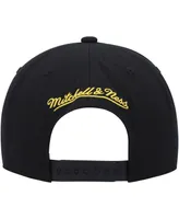 Men's Mitchell & Ness Black Los Angeles Lakers Hardwood Classics Soul Champions Era Diamond Snapback Hat