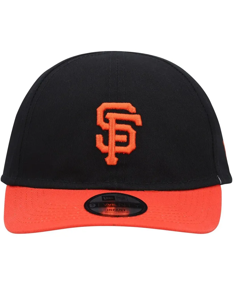 Infant Boys and Girls New Era Black San Francisco Giants Team Color My First 9TWENTY Flex Hat