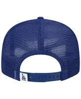 Men's New Era Royal Los Angeles Dodgers Team Color Trucker 9FIFTY Snapback Hat