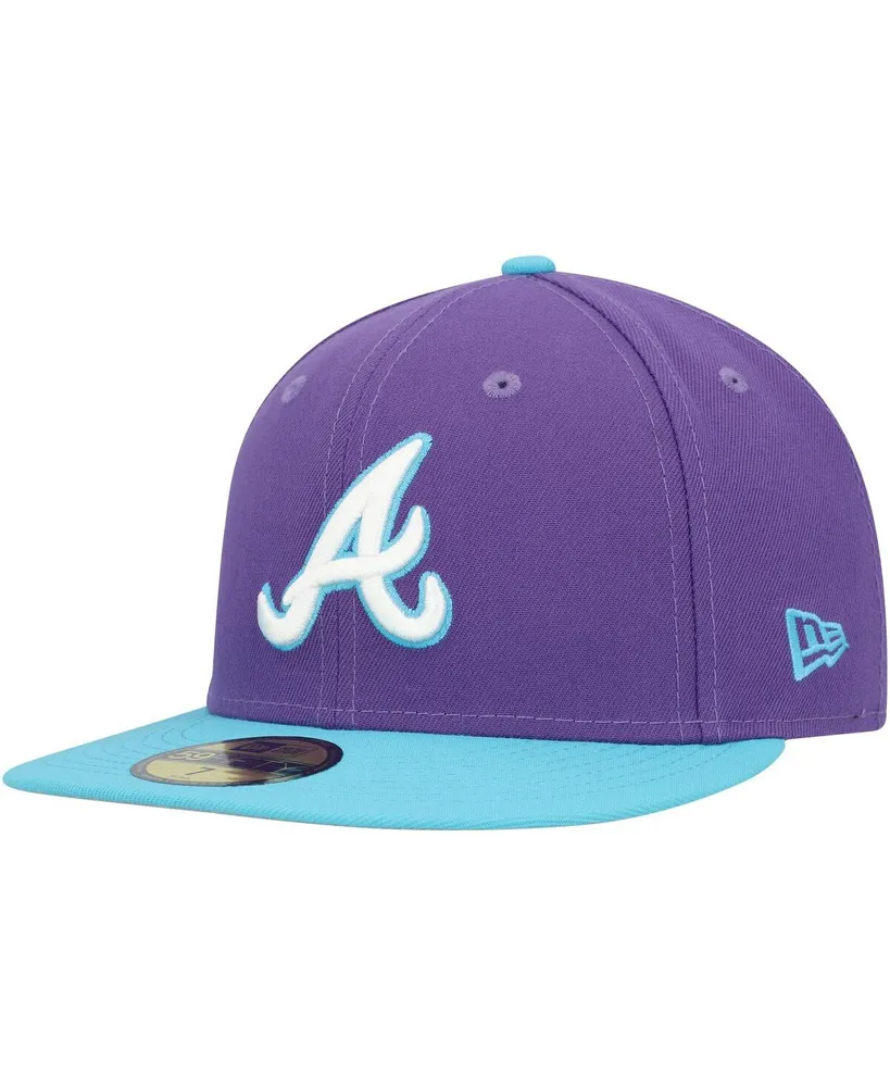 Men's New Era Purple Atlanta Braves Vice 59FIFTY Fitted Hat