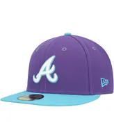 Men's New Era Purple Atlanta Braves Vice 59FIFTY Fitted Hat