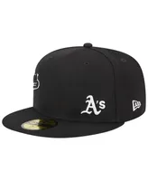 Men's New Era Black Oakland Athletics Jersey 59FIFTY Fitted Hat