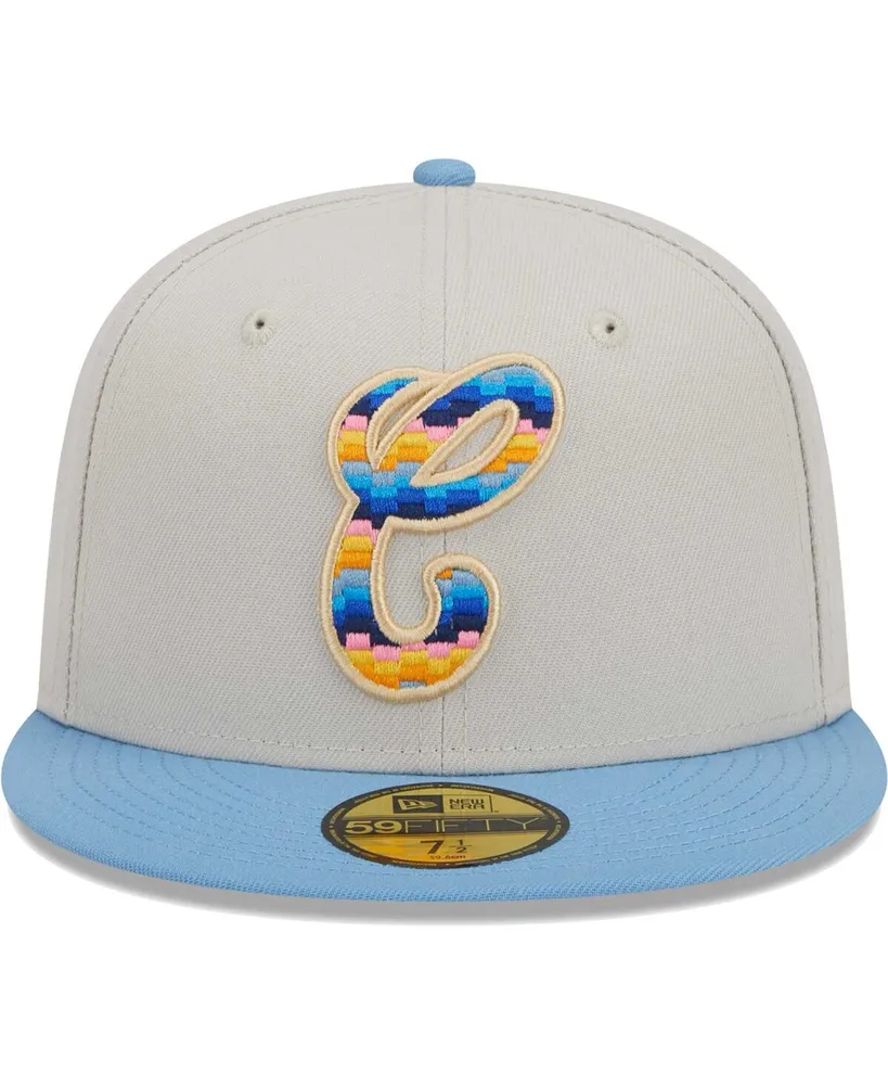 Men's New Era Natural Chicago White Sox Beach Front 59FIFTY Fitted Hat