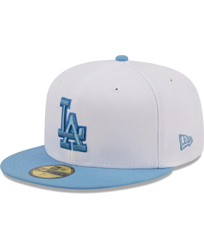 Men's New Era White Los Angeles Dodgers Sky 59FIFTY Fitted Hat