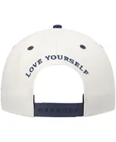 Men's Color Blind Cream, Navy Love Yourself Adjustable Snapback Hat