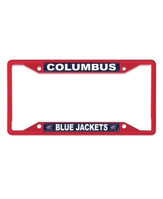 Wincraft Columbus Blue Jackets Chrome Colored License Plate Frame